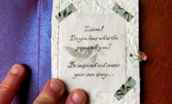 Een boekje met letters